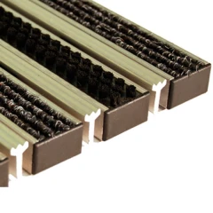 Придверная грязезащитная решетка Сити щетка+текстиль+скребок