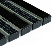 Придверная грязезащитная решетка Сити резина+текстиль