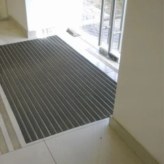 Придверная грязезащитная решетка Сити резина+текстиль