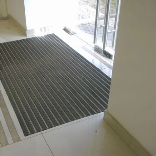 Придверная грязезащитная решетка Сити резина+текстиль