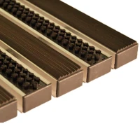 Придверная грязезащитная решетка Сити щетка+резина