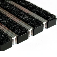 Придверная грязезащитная решетка Сити текстиль+скребок