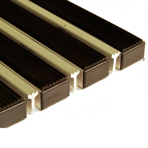 Придверная грязезащитная решетка Сити резина+скребок