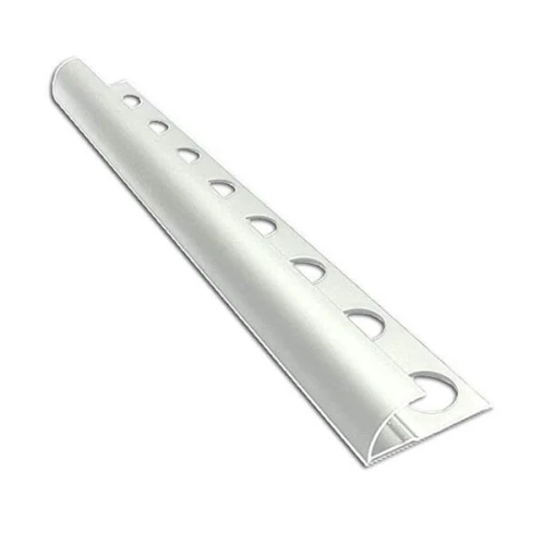 Алюминиевый профиль для внешнего полукруглого угла УВП-09-СМ серебро/матовый