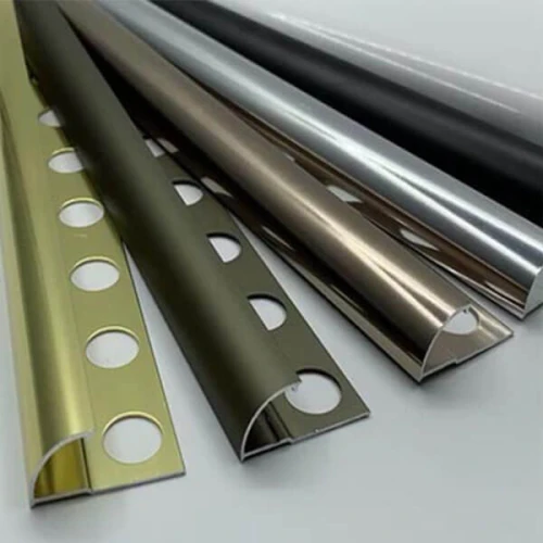 Алюминиевый профиль для внешнего полукруглого угла УВП-09-СМ серебро/матовый