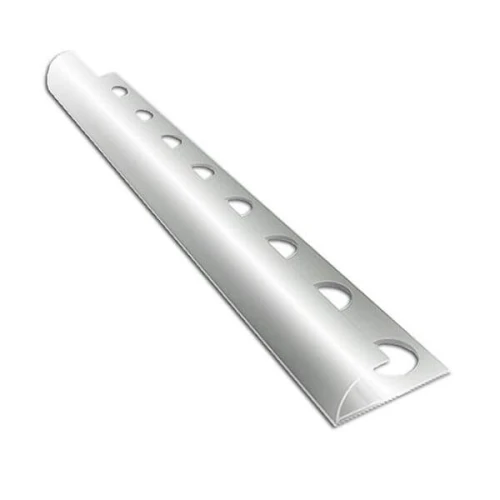 Алюминиевый профиль для внешнего полукруглого угла УВП-09-СГ серебро/глянцевый