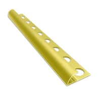 Алюминиевый профиль для внешнего полукруглого угла УВП-09-ЗМ золото/матовый