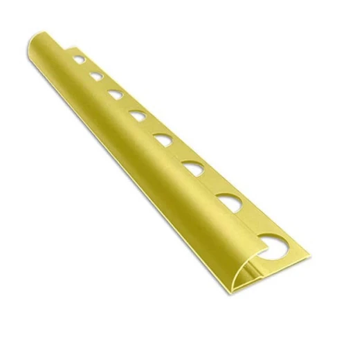 Алюминиевый профиль для внешнего полукруглого угла УВП-09-ЗМ золото/матовый