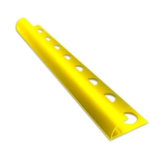 Алюминиевый профиль для внешнего полукруглого угла УВП-09-ЗГ золото/глянцевый