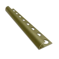 Алюминиевый профиль для внешнего полукруглого угла УВП-09-ШМ шампань/матовый