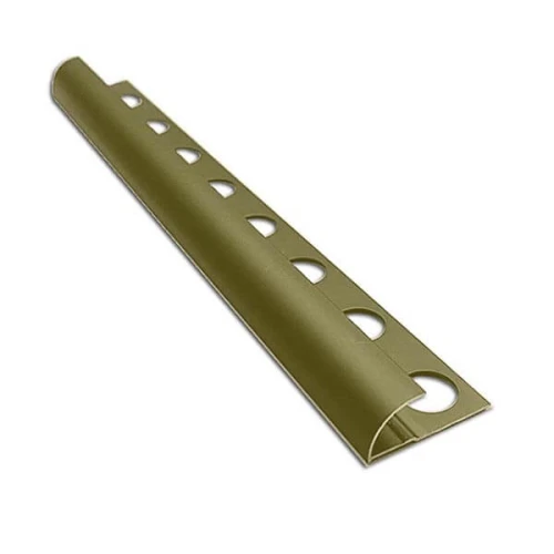 Алюминиевый профиль для внешнего полукруглого угла УВП-09-ШМ шампань/матовый