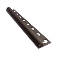 Алюминиевый профиль для внешнего полукруглого угла УВП-09-БМ бронза/матовый