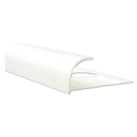 Алюминиевый профиль для внешнего угла в четверть круга УВЧ-09-БГ белый/глянцевый