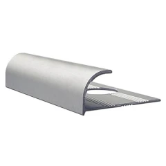 Алюминиевый профиль для внешнего угла в четверть круга УВЧ-09-СМ серебро/матовый