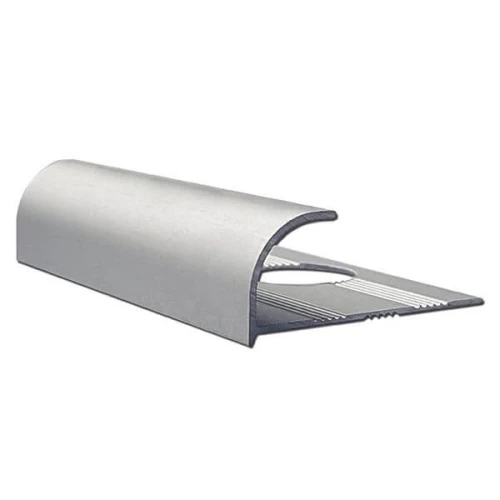 Алюминиевый профиль для внешнего угла в четверть круга УВЧ-09-СМ серебро/матовый