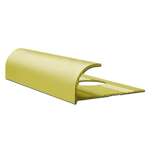 Алюминиевый профиль для внешнего угла в четверть круга УВЧ-09-ЗМ золото/матовый