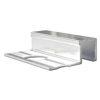 Алюминиевый профиль для П-образной окантовки П-10-10-СГ серебро/глянцевый