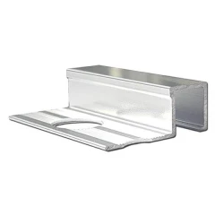 Алюминиевый профиль для П-образной окантовки П-10-10-СГ серебро/глянцевый