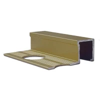 Алюминиевый профиль для П-образной окантовки П-10-10-ШМ шампань/матовый