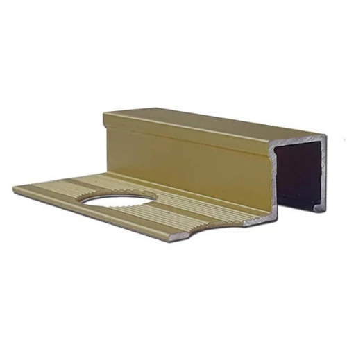 Алюминиевый профиль для П-образной окантовки П-10-10-ШМ шампань/матовый