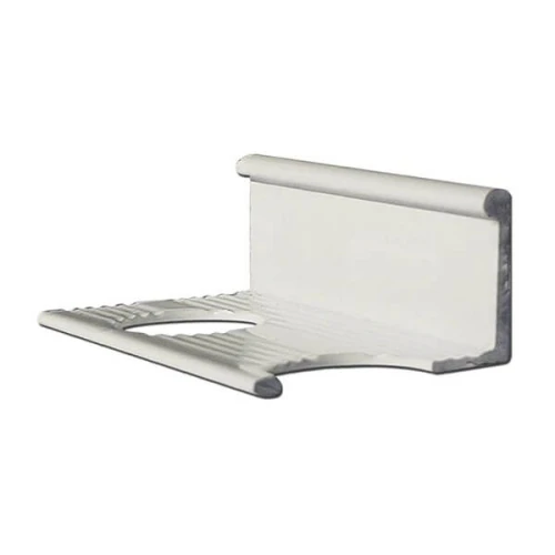 Алюминиевый профиль для L-образной окантовки L-10-БГ белый/глянцевый