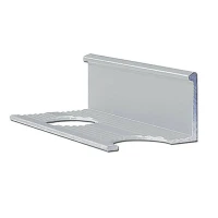 Алюминиевый профиль для L-образной окантовки L-10-СМ серебро/матовый