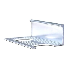 Алюминиевый профиль для L-образной окантовки L-10-СГ серебро/глянцевый