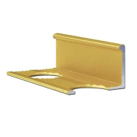 Алюминиевый профиль для L-образной окантовки L-10-ЗМ золото/матовый