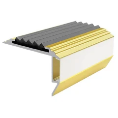 Противоскользящий алюмин.анодирован.угол-порог GlowStep 45х26х6 мм 2 м серый, профиль цветной