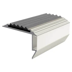 Противоскользящий алюмин.анодирован.угол-порог GlowStep 45х26х6 мм 2 м серый, профиль цветной