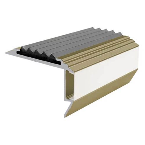 Противоскользящий алюмин.анодирован.угол-порог GlowStep 45х26х6 мм 2 м серый, профиль цветной