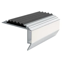 Противоскользящий алюмин.анодирован.угол-порог GlowStep 45х26х6 мм 2 м черный, профиль черный