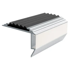 Противоскользящий алюмин.анодирован.угол-порог GlowStep 45х26х6 мм 2 м черный, профиль черный