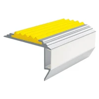 Противоскользящий алюмин.анодирован.угол-порог GlowStep 45х26х6 мм 2 м желтый, профиль цветной