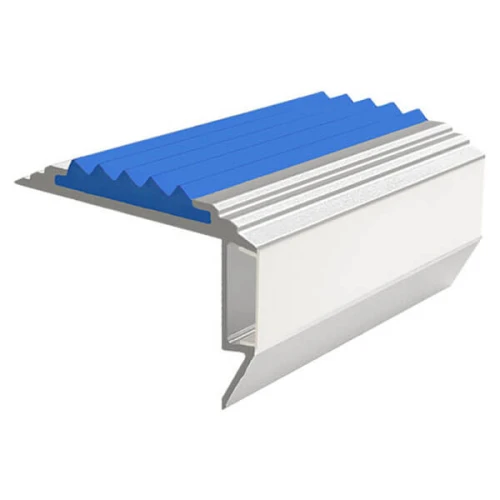 Противоскользящий алюмин.анодирован.угол-порог GlowStep 45х26х6 мм 2 м синий, профиль цветной