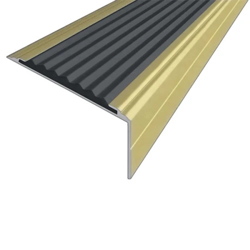 Противоскользящий анодированный алюминиевый угол-порог Премиум 50х7х26 мм 2,0 м зеленый