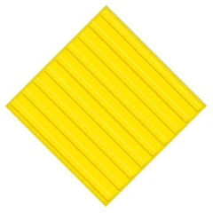 Тактильная противоскользящая плитка ПУ 500x500 мм полоса