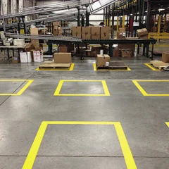 ПВХ лента для разметки 50мм х 25м синяя