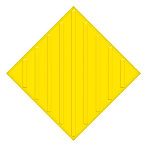 Тактильная противоскользящая плитка ПВХ 500x500 мм диагональ