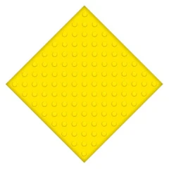 Тактильная противоскользящая плитка ПВХ 500x500 мм конусы шахмат