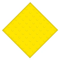 Тактильная противоскользящая плитка ПВХ 500x500 мм конусы линейные