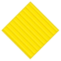 Самоклеящаяся противоскользящая тактильная плитка ПВХ 500x500 мм полоса