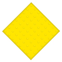 Самоклеящаяся противоскользящая тактильная плитка ПВХ 500x500 мм конусы линейные