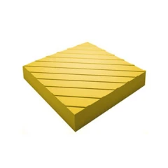 Бетонная тактильная плитка Диагональный риф 300x300x30 мм