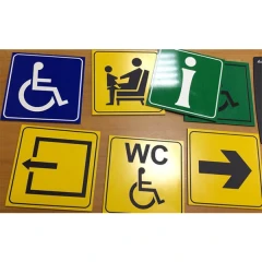 Тактильные пиктограммы 100x100 мм, композит