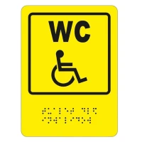 Тактильные пиктограммы со шрифтом Брайля 250x210 мм, композит