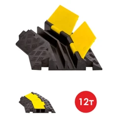 Кабель-канал ККР 2-12У угловой элемент правый (2 канала 30х30 мм), резина