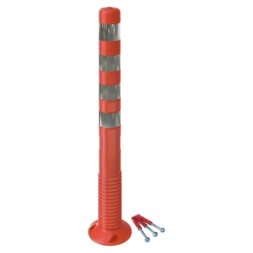 Столбик дорожный гибкий 1000 мм, ТПУ, с комплектом крепления