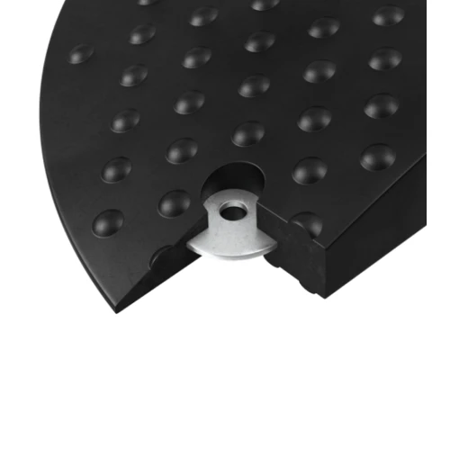 Лежачий полицейский ИДН-500-2 концевой элемент, усиленное крепление, резина