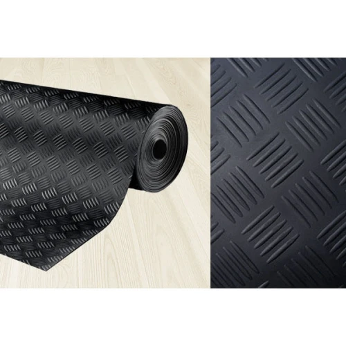 Рулонное резиновое покрытие 3мм, 1.2 м, длина 1 м, шашки